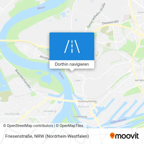 Friesenstraße Karte