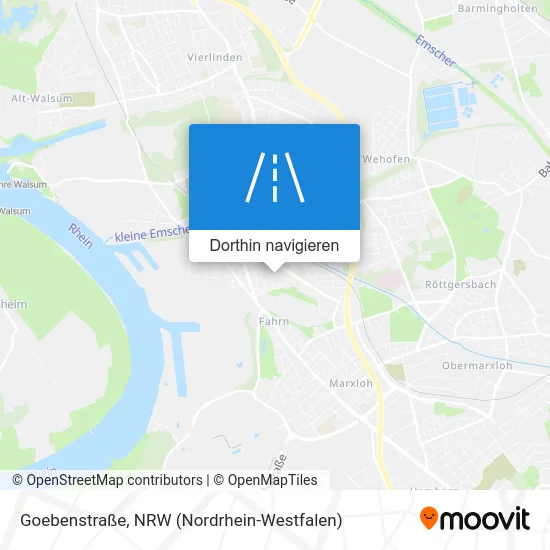 Goebenstraße Karte