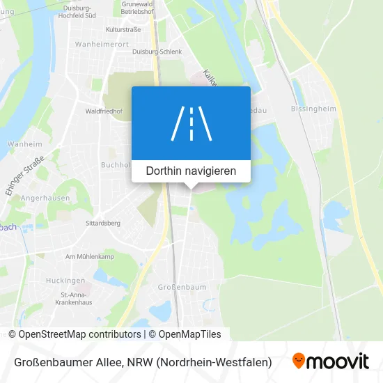 Großenbaumer Allee Karte