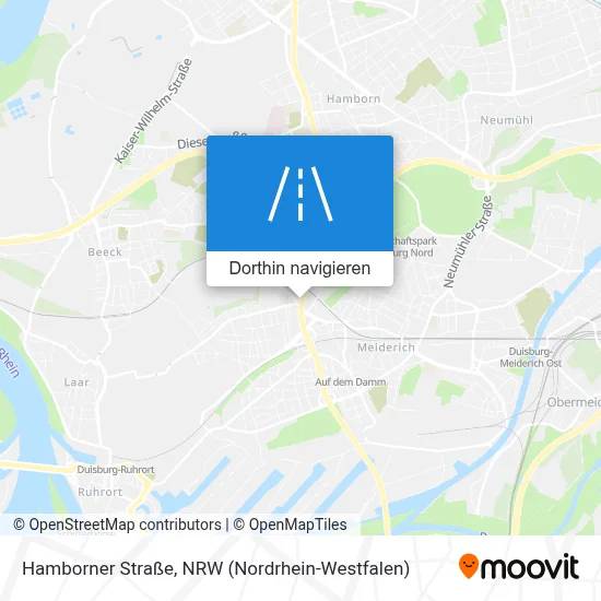 Hamborner Straße Karte