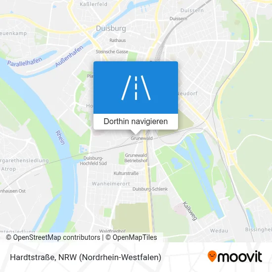 Hardtstraße Karte