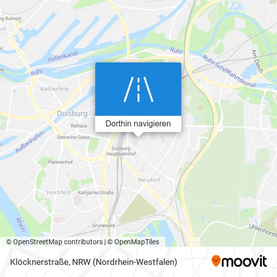 Klöcknerstraße Karte