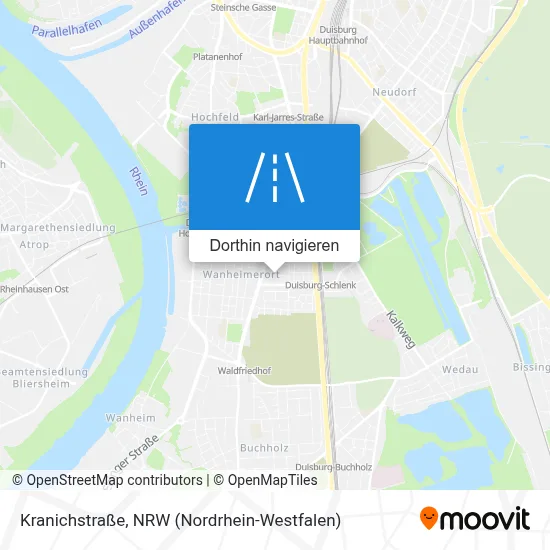 Kranichstraße Karte