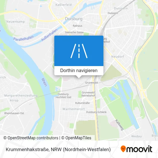 Krummenhakstraße Karte