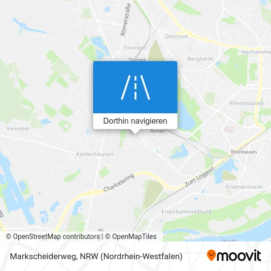 Markscheiderweg Karte