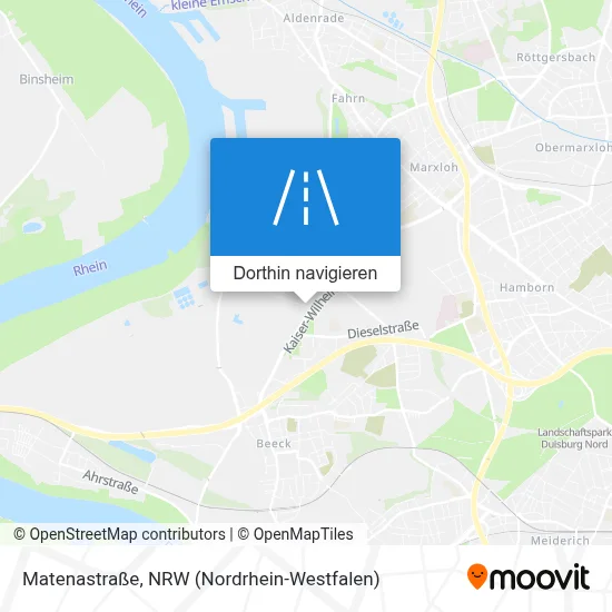Matenastraße Karte