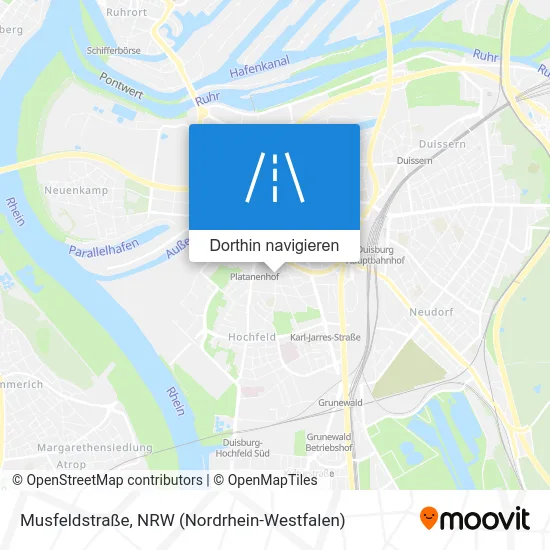 Musfeldstraße Karte