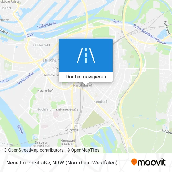 Neue Fruchtstraße Karte