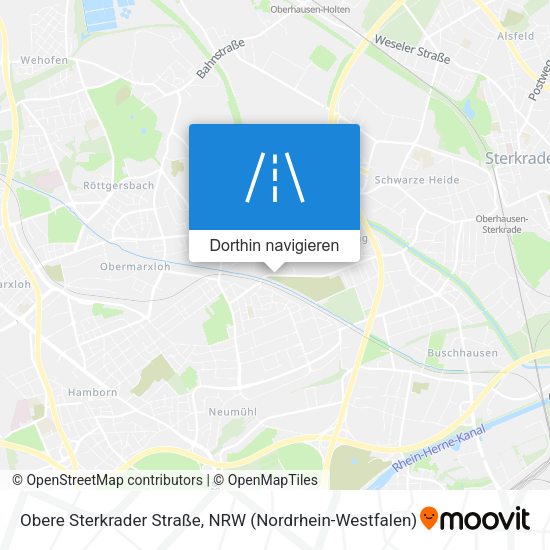Obere Sterkrader Straße Karte