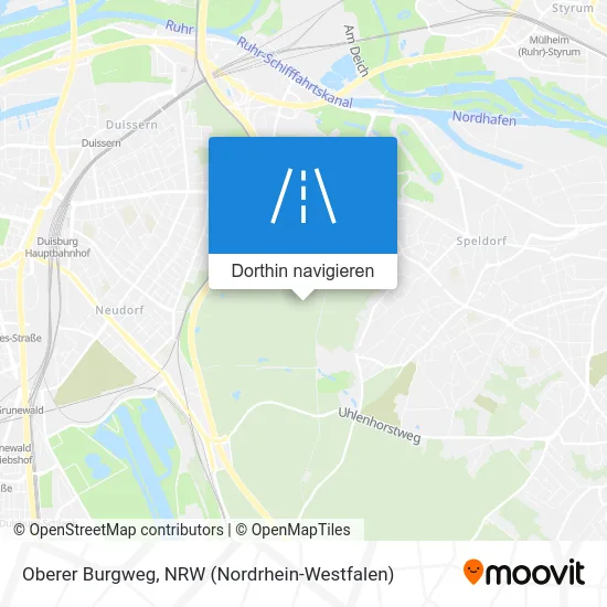 Oberer Burgweg Karte