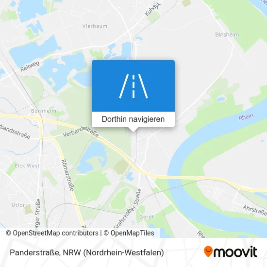 Panderstraße Karte