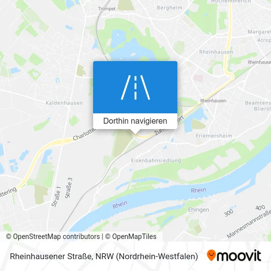 Rheinhausener Straße Karte