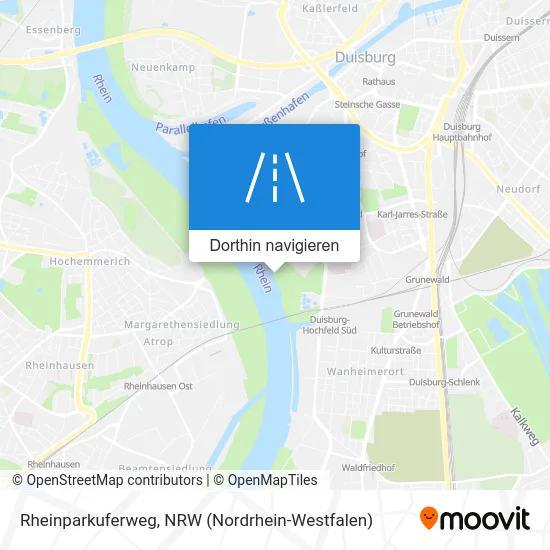 Rheinparkuferweg Karte