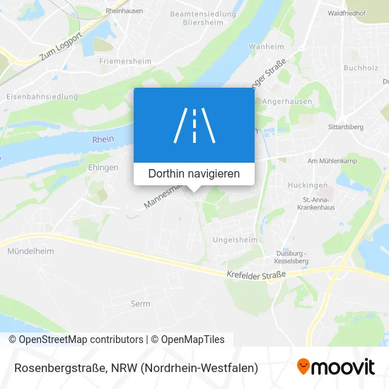 Rosenbergstraße Karte