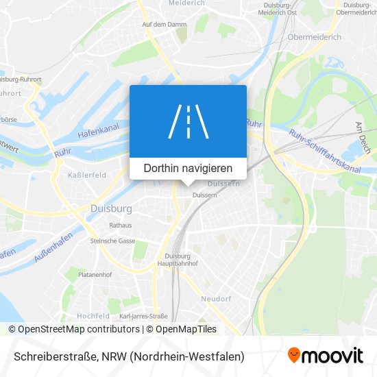 Schreiberstraße Karte