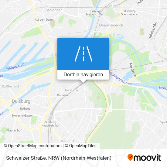 Schweizer Straße Karte