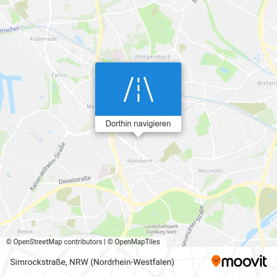 Simrockstraße Karte