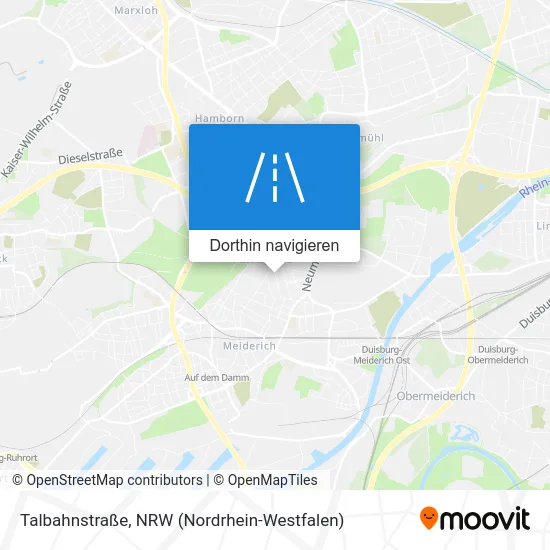 Talbahnstraße Karte