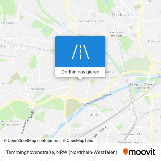 Temminghovenstraße Karte