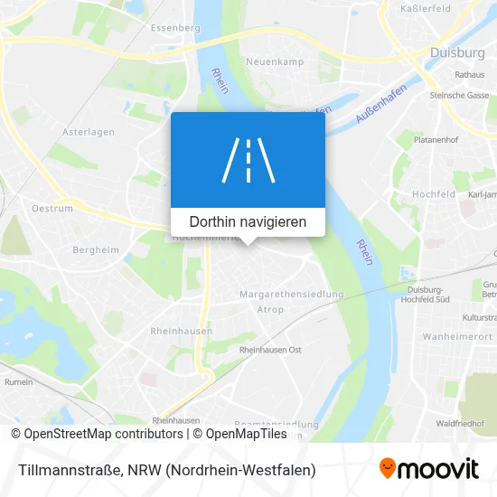 Tillmannstraße Karte