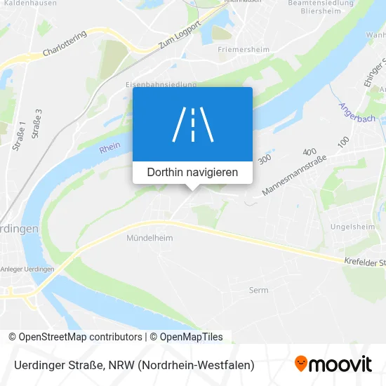 Uerdinger Straße Karte