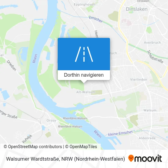 Walsumer Wardtstraße Karte