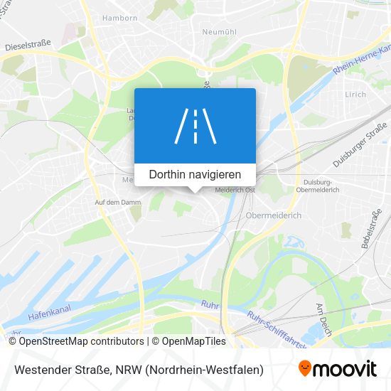 Westender Straße Karte