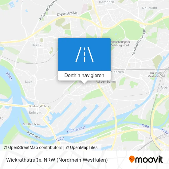 Wickrathstraße Karte