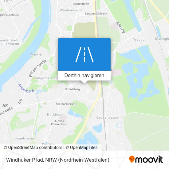 Windhuker Pfad Karte