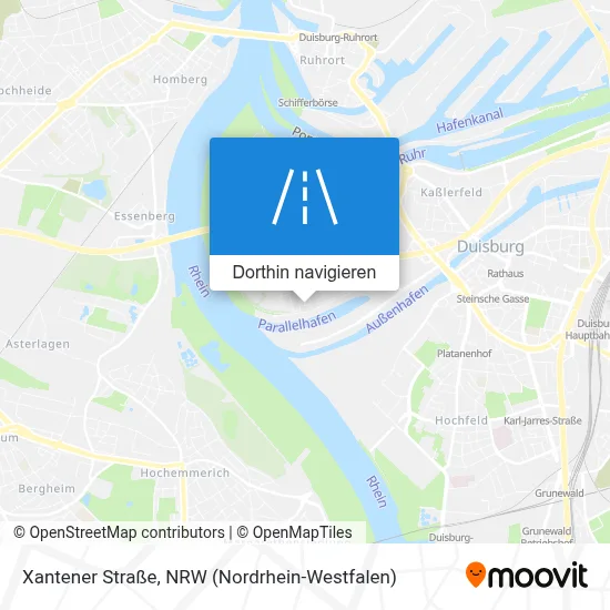 Xantener Straße Karte