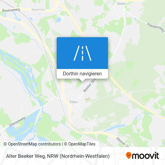 Alter Beeker Weg Karte