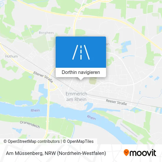 Am Müssenberg Karte