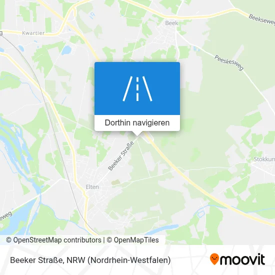 Beeker Straße Karte