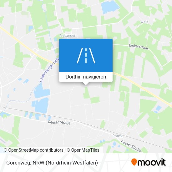 Gorenweg Karte