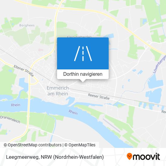 Leegmeerweg Karte