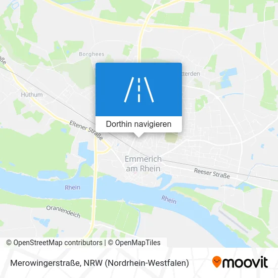 Merowingerstraße Karte