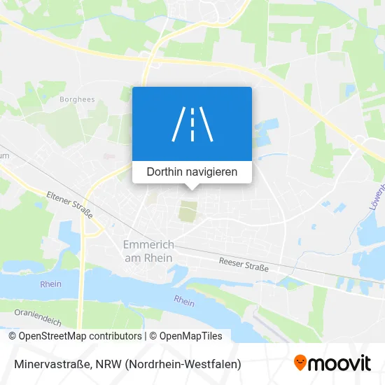 Minervastraße Karte