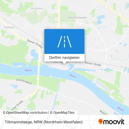 Tillmannsteege Karte