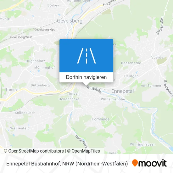 Ennepetal Busbahnhof Karte