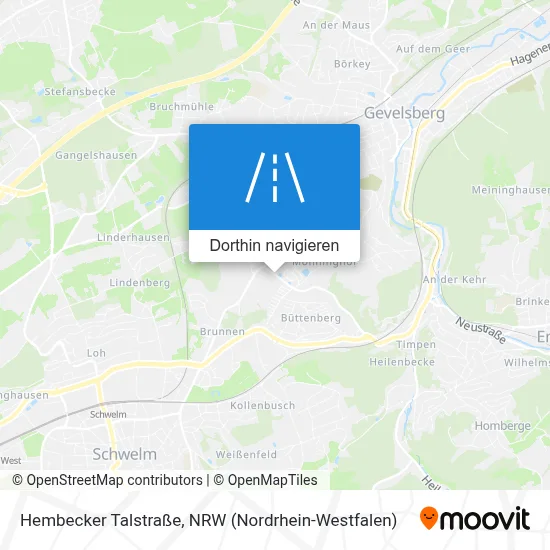 Hembecker Talstraße Karte