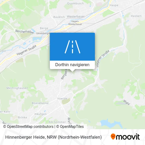 Hinnenberger Heide Karte