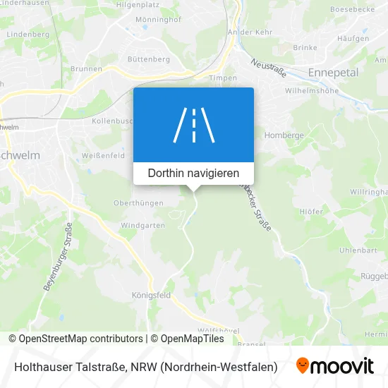 Holthauser Talstraße Karte