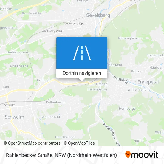 Rahlenbecker Straße Karte