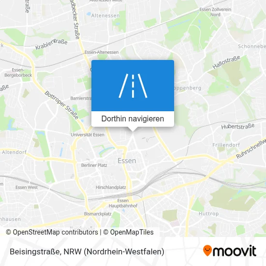 Beisingstraße Karte