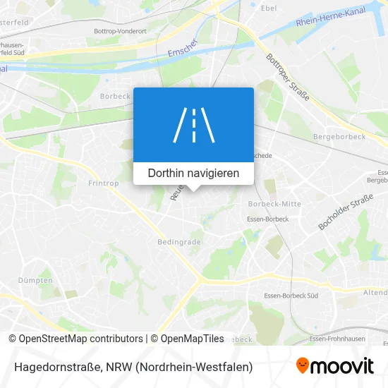 Hagedornstraße Karte