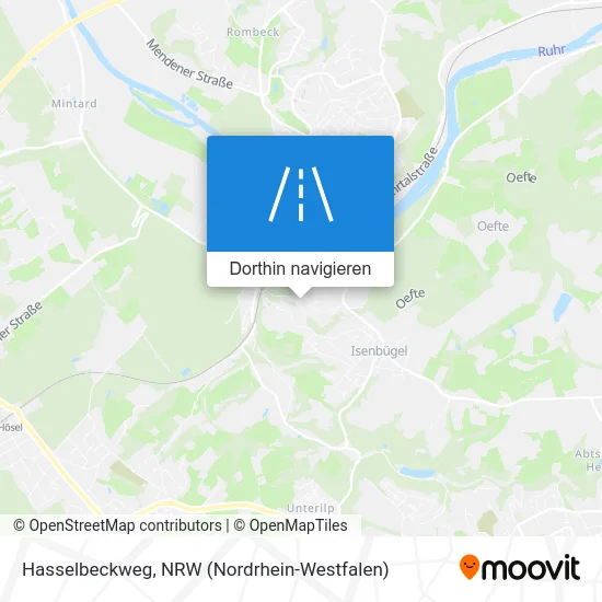 Hasselbeckweg Karte