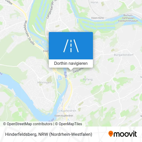 Hinderfeldsberg Karte