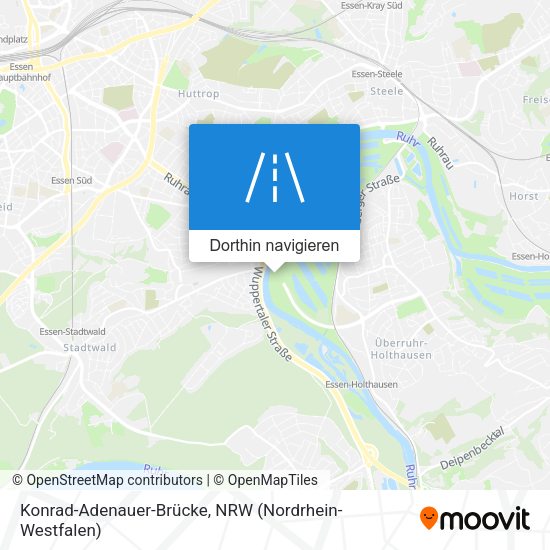 Konrad-Adenauer-Brücke Karte