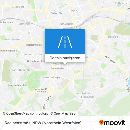 Reginenstraße Karte