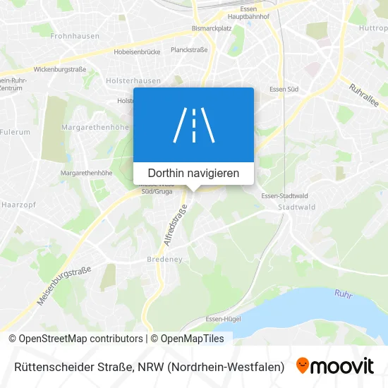 Rüttenscheider Straße Karte